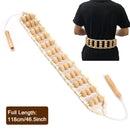 HEAATHH Holz-Rückenmassage-Rollenseil, Holztherapie-Cellulite-Massage-Werkzeuge, Selbstmassage-Werkzeuge zur Linderung von Nacken-Bein-Rückenschmerzen