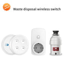 Kitchen Food Garbage Disposal Waste Grinder remote control Wireless Switch Timer EU KR Plug 16A air switch replace No Pipe
