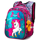 Winner One 3D Cartoon Schultasche für Gilrs Cartoon Muster Orthopädischer Rucksack Kinder Schultaschen Student Mochila Klasse 1-4