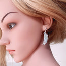 Ohrringe Heller Kolibri-Flügel Neu Regenbogen Böhmen Geschenk für Frauen Hochwertiges 925er Sterlingsilber Mehrfarbiger feiner Schmuck