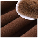 2020 Wool Coat Women Pied De Poule Natural Fox Fur Collar Cashmere Wool Blends Long Outerwear Ladies Streetwear