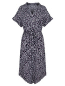 Primavera Verano señoras vendaje vestido mujer Casual medio manga larga botón estampado Floral vacaciones estilo elegante vestido femenino 2022 nuevo