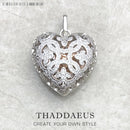 Colgante amor corazón medallón moda Glam 925 joyería de plata esterlina estilo europeo accesorios alma regalo para mujer