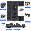 For PS4/PS4 Slim/PS4 Pro Vertical Stand LED Cooling Fan Dual Controller Charger Charging Station For SONY Playstation 4 Cooler