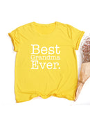 Best Grandma Ever T-Shirt Best Mom T Shirt Gift for New Grammy Cute Mothers Day Tee Funny Grandmother T Shirts Clothes