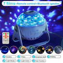 LED Star Projector Night Light 7 In 1 Planetarium Projection Galaxy Starry Sky Projector Lamp USB Rotating With Speaker우주 무드등