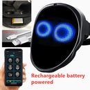 Bluetooth RGB Light Up LED Maske DIY Bild Animation Text Halloween Weihnachten Karneval Kostüm Party Spiel Kindermasken Deko GESCHENK