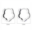 TrustDavis Creolen aus 925er Sterlingsilber für Männer/Frauen, süßes, ordentliches Geschenk für Mädchen/Jungen, edles Schmuckzubehör, Partygeschenk, DA1417