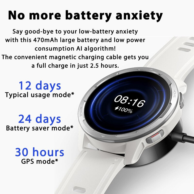 Globale Version Xiaomi Mi Watch S1 Active Smart Watch GPS 470mAh 1.43 AMOLED Display Bluetooth 5.2 Herzfrequenzsensor Blutsauerstoff