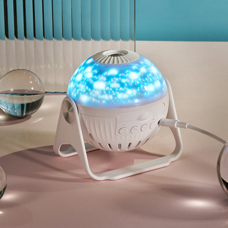 LED Star Projector Night Light 7 In 1 Planetarium Projection Galaxy Starry Sky Projector Lamp USB Rotating With Speaker우주 무드등