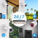 ZOSI Home Security System H.265+ 8CH DVR 4/8pcs 2.0MP 1080p Nachtsicht Outdoor-Überwachung Wasserdichte Kamera-Kits