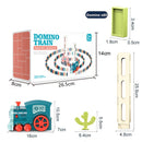 Kinder Domino Zug Auto Set Sound Licht Automatische Verlegung Domino Ziegel Bunte Dominosteine ​​​​Blöcke Spiel Pädagogisches DIY Spielzeug Geschenk