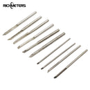 RICHMETERS 10PCS Carving Knife Blade Wood Carving Chisel Tools Set Micro Head Handmade Olive DIY Hand Tools