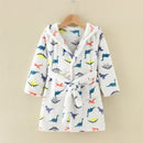 Kinder-Bademäntel Winterwarmer Bademantel für Jungen Mädchen Kind Bademantel Fleece Bademantel Kinder 2 bis 8 Jahre Schlafkleidung