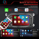 Podofo 4G HIFI Android 10 2 Din Autoradio Multimedia Video Player für Ford Focus S-Max Mondeo 9 Galaxy C-Max Navigation GPS 2din