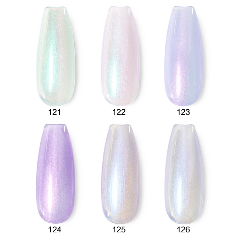 Beautilux Glitter Nail Gel Polish Kit 6pcs / set x10ml Mermaid Platinum Rainbow Chameleon Semi Permanente Nails Art Barniz Lote