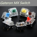 Gateron mx switch 3 pin adn 5 pin transparent case mx green brown blue switches for mechanical keyboard cherry mx compatible