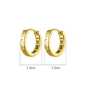 TrustDavis Creolen aus 925er Sterlingsilber für Männer/Frauen, süßes, ordentliches Geschenk für Mädchen/Jungen, edles Schmuckzubehör, Partygeschenk, DA1417