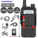 BaoFeng Walkie Talkie UV 10R V2 Zwei-Wege-CB-Funksender mit großer Reichweite UV-10R 128CH VHF UHF 136-174 MHz 400-520 MHz Dualband