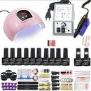 40 Farben Nagellack Super Maniküre Set 120/80/54W LED Nagellampe Nagelset mit allen Werkzeugen für die Maniküre elektrische Nagelfeile