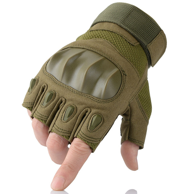 Guante táctico de cuero con pantalla táctil ejército ciclismo militar combate Airsoft tiro Paintball caza deporte dedo completo guantes hombres