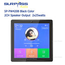 Smart Home Audio 2/4-Kanal-Bluetooth-Mini-Verstärker 4 '' Touchscreen-FM-Radio AUX-TF-Kartenfunktion im Wandverstärker