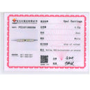 TBJ, gute Qualität Äthiopien Opalverschluss Silberohrring Ovalschliff 4 * 6 mm 4 Karat 925 Sterling Silber Schmuck für den täglichen Gebrauch von Frauen