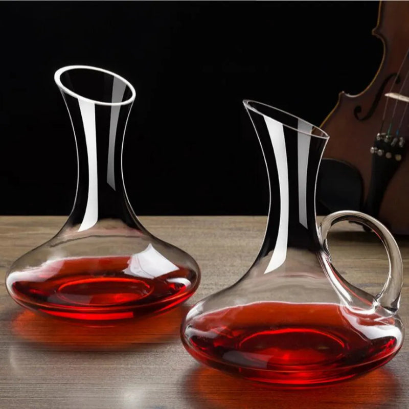 1500ML Big Decanter Handmade Crystal Red Wine Decanter Brandy Champagne Glasses Decanter Jug Pourer Aerator For Family Bar