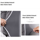 Europäische kurze Plüsch-Steppbett-Kopfabdeckung, weiche, bequeme Kopfteilabdeckung, staubdichte Bettkopf-Rückenschutzabdeckung