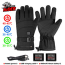 Guantes de moto HEROBIKER, Guantes impermeables con calefacción, Guantes de moto con pantalla táctil alimentados por batería, Guantes de equitación para carreras de motos de invierno ##