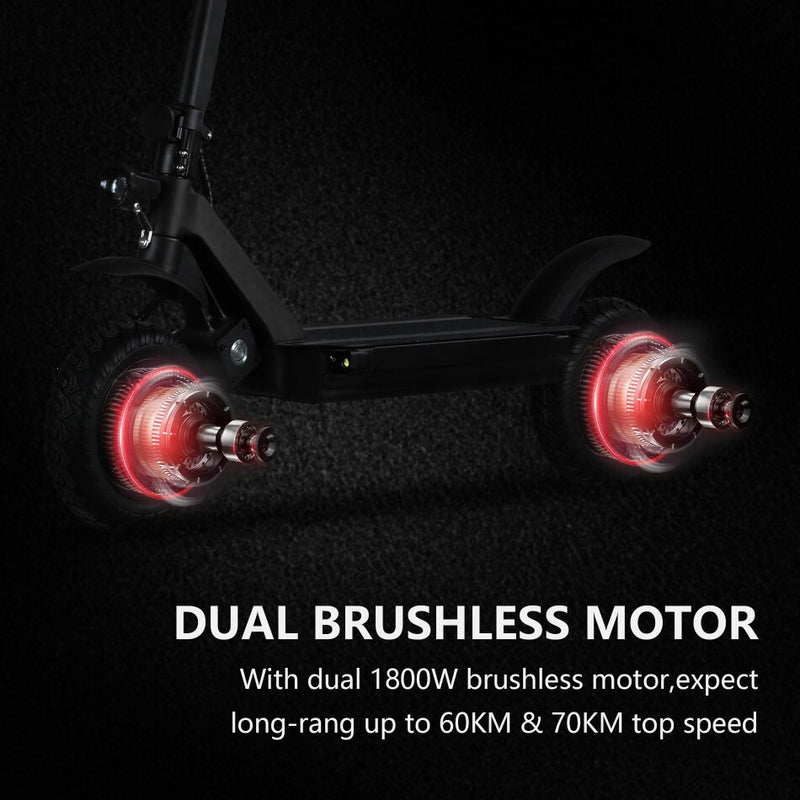 EU Direct X-Tron X09 60V 3600W Scooter eléctrico Dual Drive e scooter Max 60 km / h Freno de disco Scooter eléctrico plegable