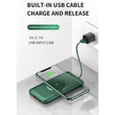 PINZHENG 20000 mAh Wireless Charger Power Bank Eingebaute 4 Kabel 10000 mAh Powerbank Tragbares externes Ladegerät für iPhone