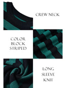 Herbst Winter Gestrickte Gestreifte Pullover Frauen Casual Übergroße Pullover Pullover Lose Warme Pullover Streetwear Teen Strickwaren