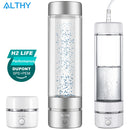H2Life Wasserstoff-Wassergeneratorflasche der 7. Generation DuPont SPE+PEM Dual Chamber Maker Lonizer Cup + H2-Inhalationsgerät