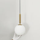 Moderne Pendelleuchte Luxuriöse Goldglaskugel Lampenschirm Hängeleuchten Leuchten für Esszimmer Schlafzimmer Dekoration Beleuchtung