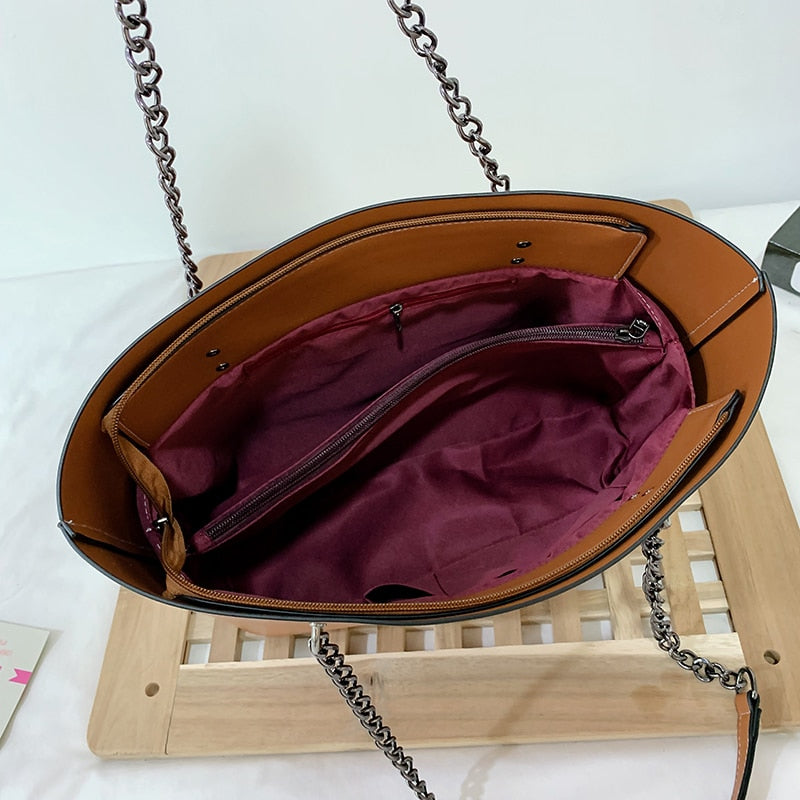 Handtaschen für Bürofrauen Designer PU-Leder-Umhängetaschen für Frauen 2022 High Capacity Luxury Female Large Umhängetasche