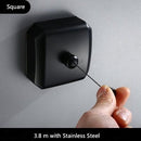 Tragbare Wäscheleine aus Edelstahl, einziehbar, für drinnen und draußen, Wäscheständer, Wäschetrockner, Organizer, Wäscheständer, Seil