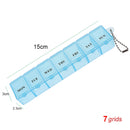 Tcare Travel Pill Organizer Moisture Proof Pills Box for Pocket Purse Daily Pill Case Portable Medicine Vitamin Holder Container