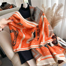 Warmer Winterschal Kaschmir Frauen Pashmina Design Druck Schals Wrap Weibliche Dicke Decke Weiche Bufanda Stolen 2022 Mode