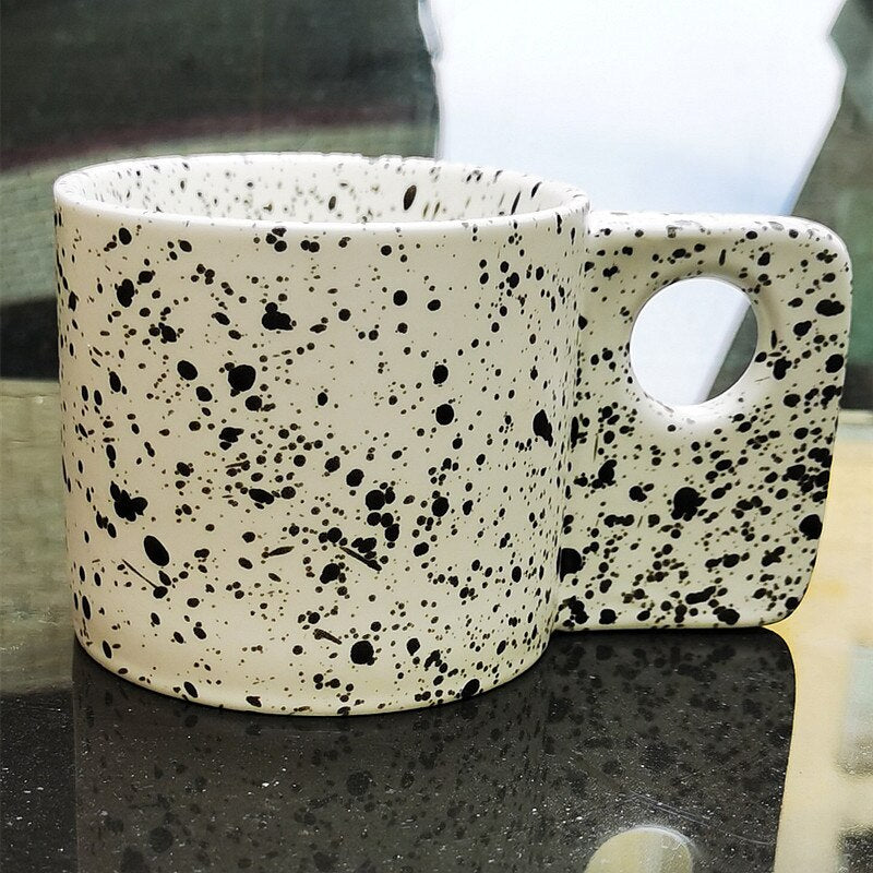 Tazas de cerámica, tazas de café, taza de café expreso divertida personalizada, taza con asa creativa para té, regalo Kawaii para amantes, diseño de estilo japonés