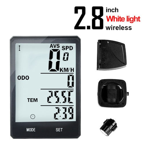 INBIKE Waterproof Bicycle Computer Wireless And Wired MTB Bike Cycling Odometer Stopwatch Speedometer Watch LED Digital Rate