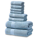 SEMAXE Luxury Bath Towel Set,2 Large Bath Towels,2 Hand Towels,4 Washcloths. Cotton Highly Absorbent Bathroom Towels (Pack of 8)