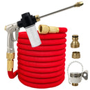 New Water Gun Garden Hose Retractable Magic Hose EU High Pressure Car Wash Hose With Metal Spray Gun Outdoor Garden Watering