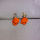 New Sight New Accessoires durchbohrte geometrische Ohrstecker für Frauen einfache Art-Geschenk-Blumen-Ohrringe