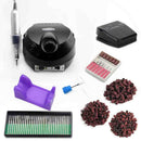 32W 35000RPM Nagelbohrmaschine Set mit Schleifband Professionelle Fräsmaniküremaschine Set Kit mit Nagelbohrer Set Kit
