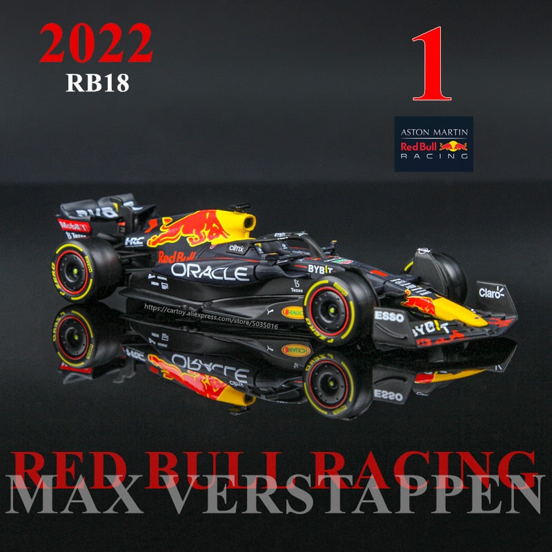 Bburago 1:43 2021 F1 Red Bull Racing RB16B 33 # Verstappen 11 # Sergio Perez Fórmula uno Simulación aleación súper modelo de coche de juguete