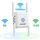 5G WiFi Repeater WiFi Amplifier 5Ghz WiFi Long Range Extender 1200M Wireless Wi Fi Booster Home Wi-Fi Internet Signal Amplifier