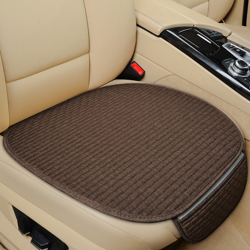 Car Seat Cover Front/ Rear/ Full Set Choose Car Seat Protector Cushion Linen Fabric Car Accessories Universal Size Anti-slip