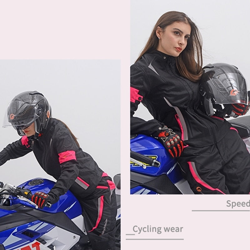 Chaqueta de moto para mujer, abrigo de armadura protectora para montar, verano, invierno, impermeable, cálido, ropa para mujer y niña, ropa anticolisión, JK-52