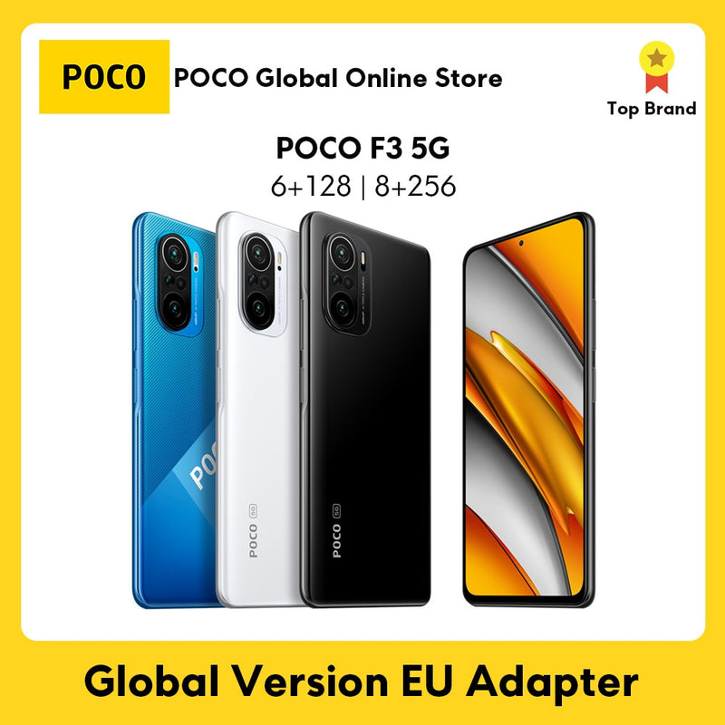 Globale Version POCO F3 5G Xiaomi Smartphone 6 GB 128 GB/8 GB 256 GB Snapdragon 870 Octa Core 6,67 Zoll 120 Hz E4 AMOLED Display Bluetooth